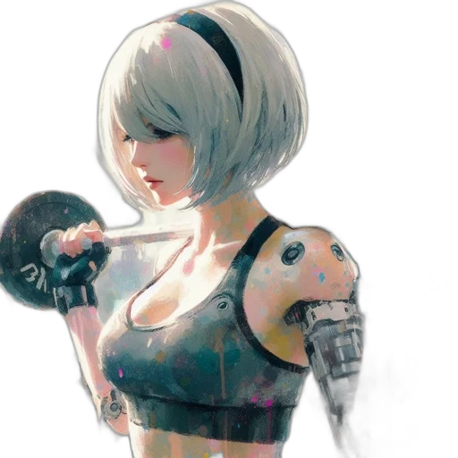 robot, weapon, dress, mask transparent PNG cut-out