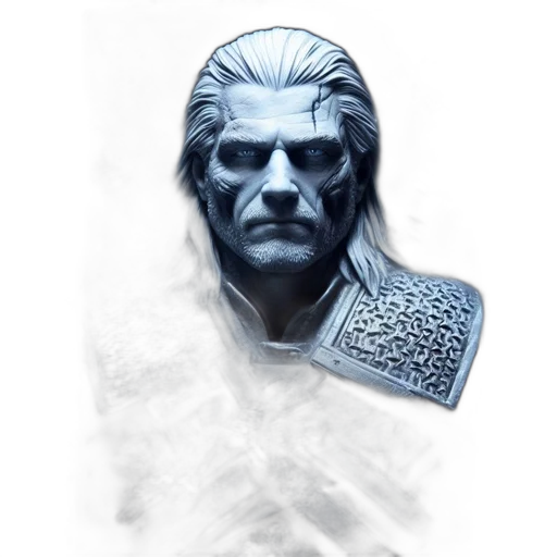 face, mask, sword, staff transparent PNG cut-out