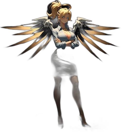 staff, weapon, concept art, 3d render transparent PNG cut-out
