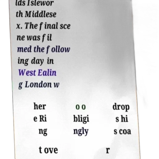 final, scene, filmed, following transparent PNG cut-out
