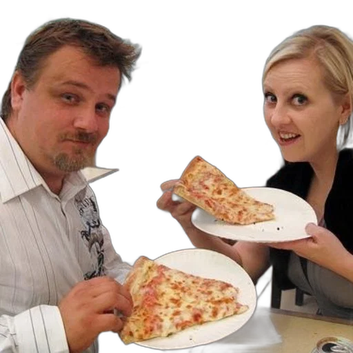 food, man, woman, enjoying transparent PNG cut-out