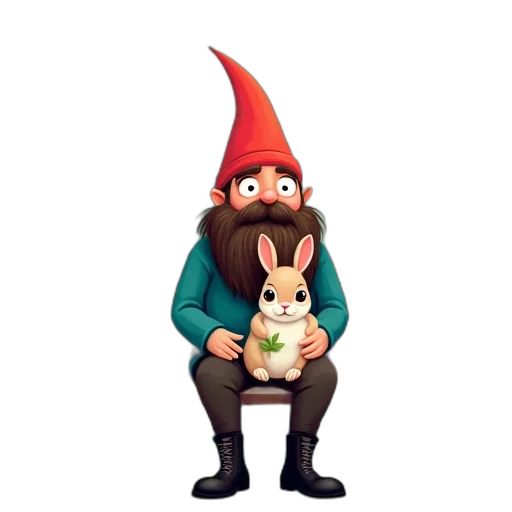 hat, staff, animal, creature transparent PNG cut-out