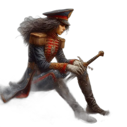 sword, staff, weapon, fantasy art transparent PNG cut-out