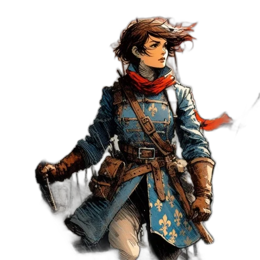 staff, jacket, concept art, fantasy art transparent PNG cut-out