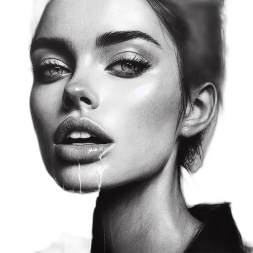 face, hair, jacket, jewelry transparent PNG cut-out