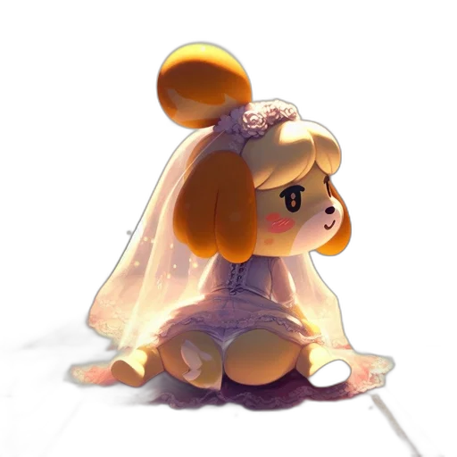dress, crown, staff, weapon transparent PNG cut-out