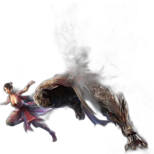 dragon, creature, animal, hair transparent PNG cut-out