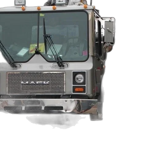 large, mack, truck, crane transparent PNG cut-out