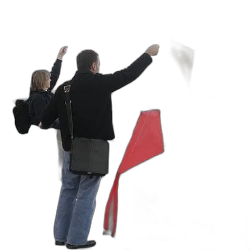 staff, umbrella, man, woman transparent PNG cut-out
