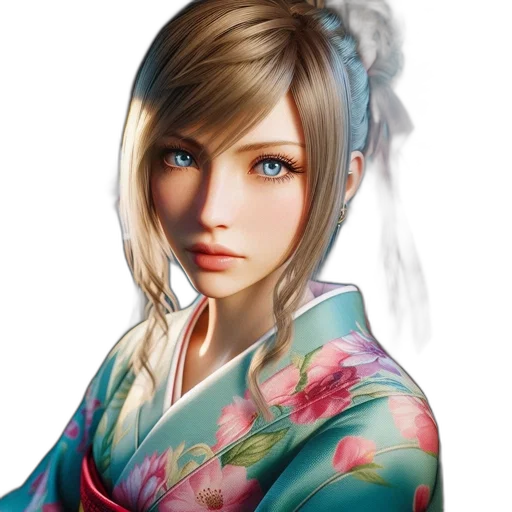 face, dress, photorealistic, fantasy art transparent PNG cut-out