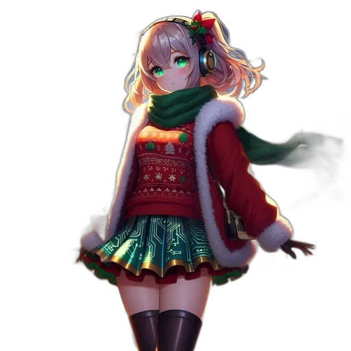 dress, staff, jacket, creature transparent PNG cut-out