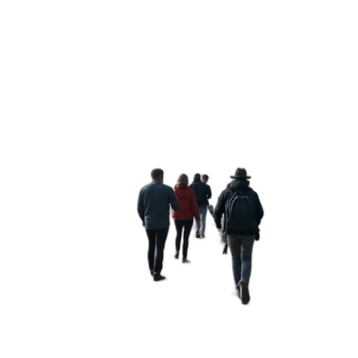 jacket, staff, umbrella, hat transparent PNG cut-out