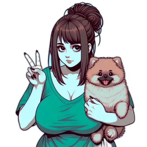 staff, anime, pixel art, cartoon transparent PNG cut-out