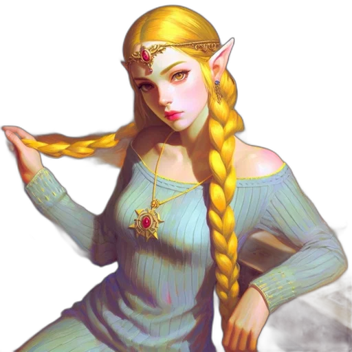 staff, dragon, dress, fantasy art transparent PNG cut-out