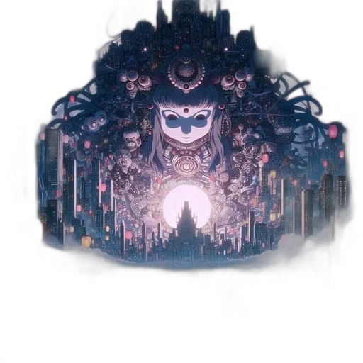 crown, mask, robot, face transparent PNG cut-out