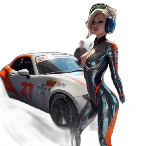 robot, car, dress, concept art transparent PNG cut-out