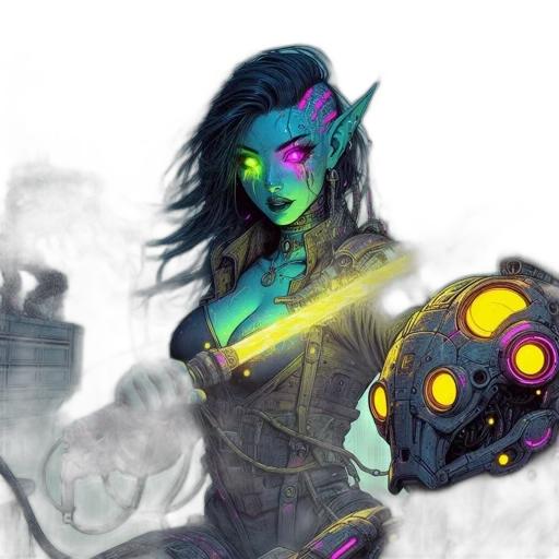 staff, concept art, fantasy art, comic book art transparent PNG cut-out