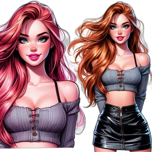 comic book art, fantasy art, concept art, cartoon transparent PNG cut-out