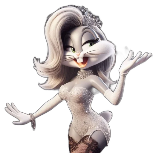 dress, cartoon, concept art, 3d render transparent PNG cut-out