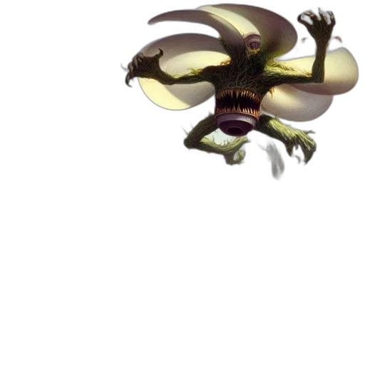 creature, dragon, animal, hair transparent PNG cut-out