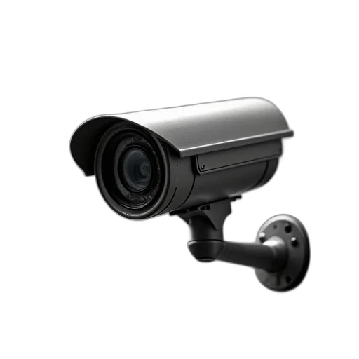 3d render, black, white, surveillance transparent PNG cut-out