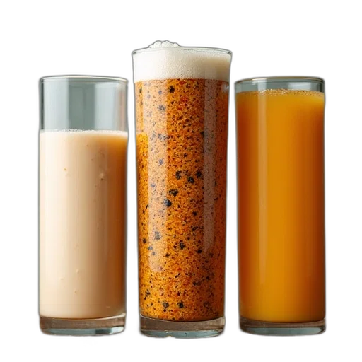 food, earth tones, three, stages transparent PNG cut-out
