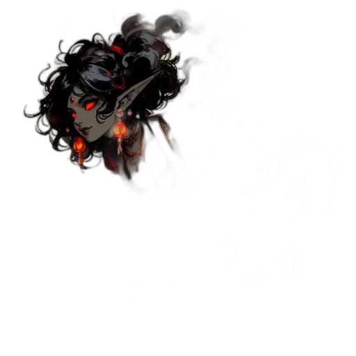 mask, hair, dragon, face transparent PNG cut-out