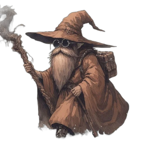 staff, hat, mask, concept art transparent PNG cut-out