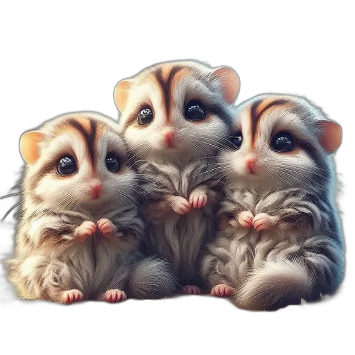 animal, photorealistic, 3d render, oil painting transparent PNG cut-out
