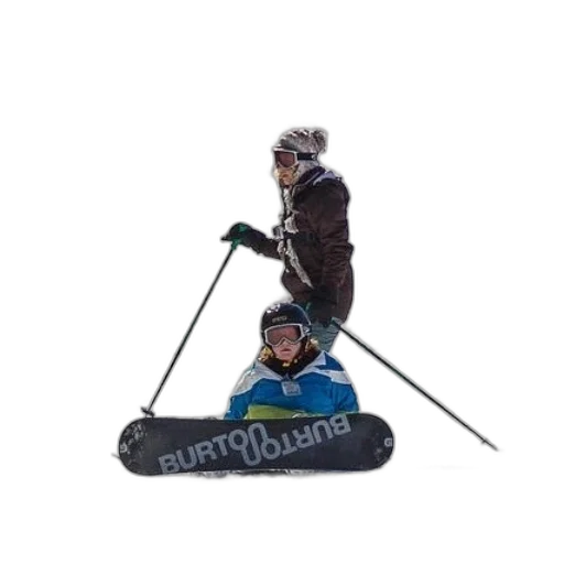 snowboarder, wearing, blue, jacket transparent PNG cut-out