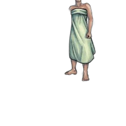 dress, staff, creature, jewelry transparent PNG cut-out