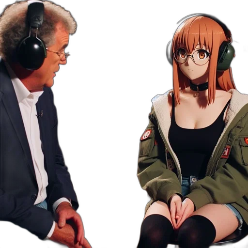 jacket, anime, vaporwave, cartoon transparent PNG cut-out