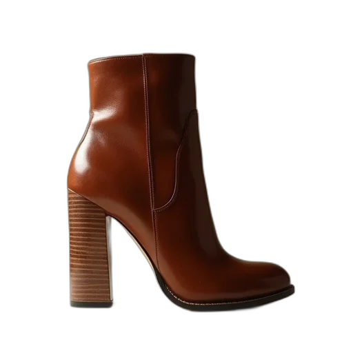 shoes, angled, view, leather transparent PNG cut-out