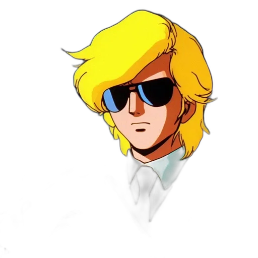 jacket, face, hair, staff transparent PNG cut-out