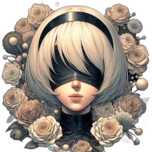 mask, face, crown, flower transparent PNG cut-out