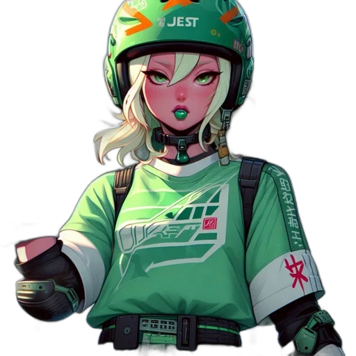 jacket, staff, weapon, robot transparent PNG cut-out