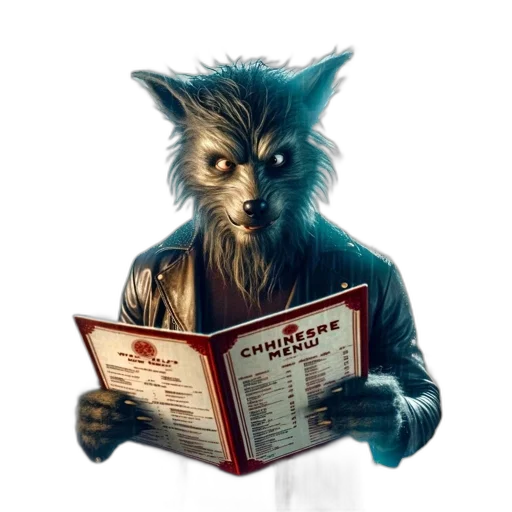mask, creature, staff, jacket transparent PNG cut-out
