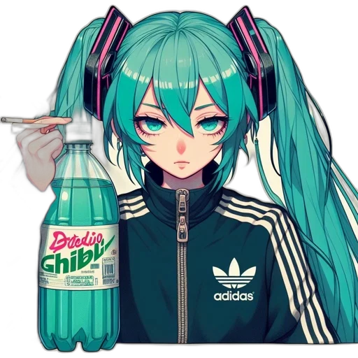 bottle, jacket, dragon, weapon transparent PNG cut-out