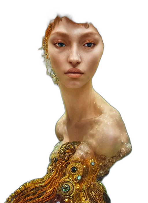 face, dress, creature, jewelry transparent PNG cut-out