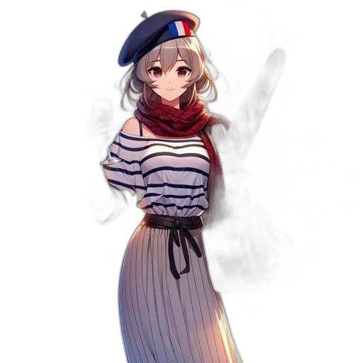 dress, staff, hat, sword transparent PNG cut-out