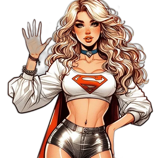 comic book art, concept art, cartoon, fantasy art transparent PNG cut-out