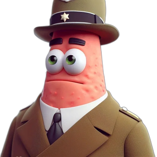 hat, staff, face, animal transparent PNG cut-out