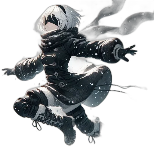 weapon, sword, jacket, robot transparent PNG cut-out