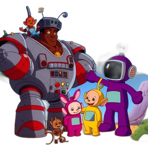 robot, concept art, outer space, underwater transparent PNG cut-out