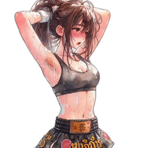 dress, jacket, weapon, hair transparent PNG cut-out