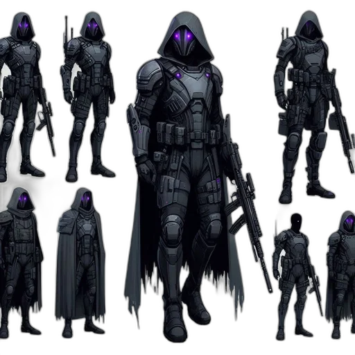 concept art, cyberpunk, fantasy art, 3d render transparent PNG cut-out