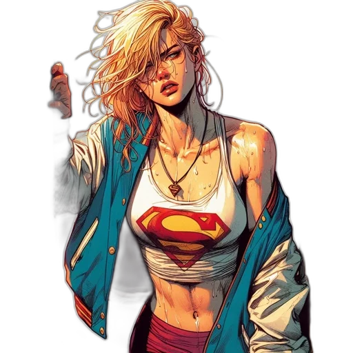 jacket, comic book art, concept art, fantasy art transparent PNG cut-out