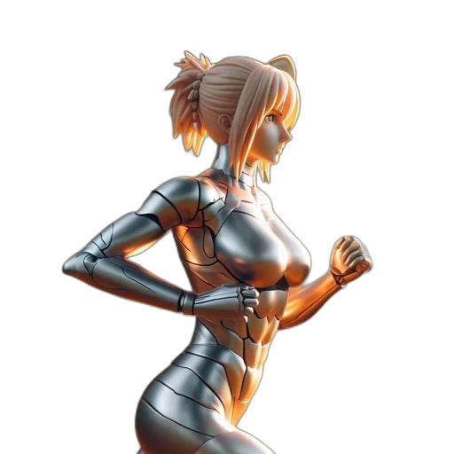 robot, dress, jewelry, concept art transparent PNG cut-out