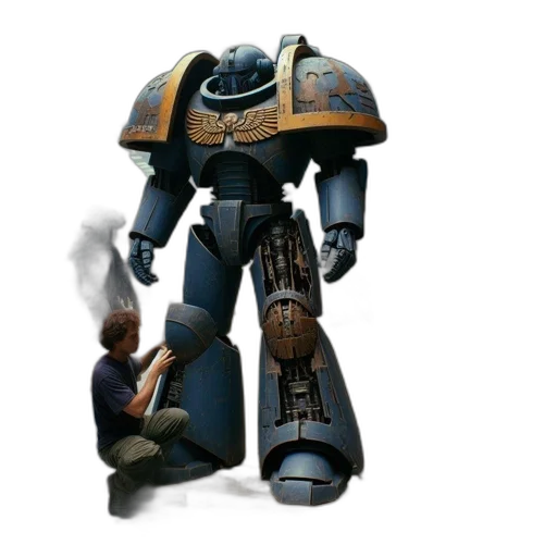 robot, weapon, sword, staff transparent PNG cut-out