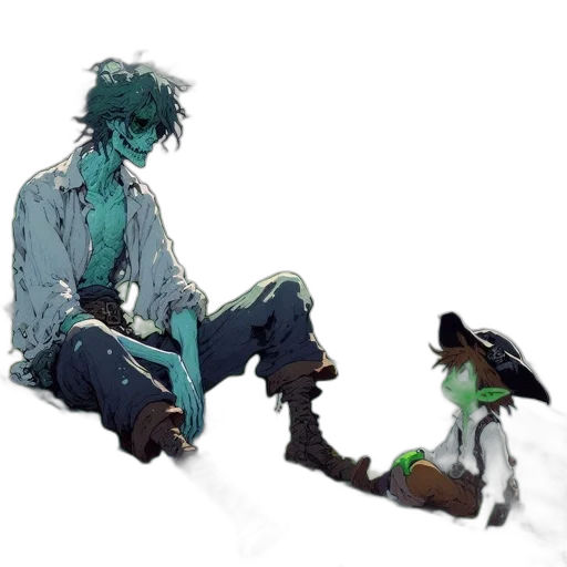 concept art, watercolor, pixel art, fantasy art transparent PNG cut-out